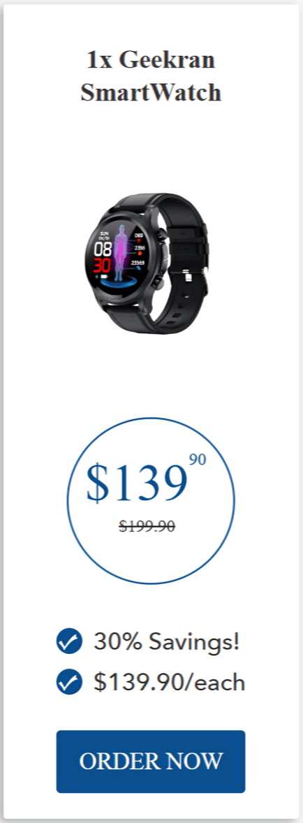 Geekran SmartWatch offer price 